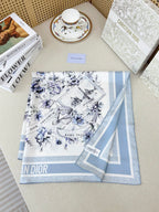 Floral Silk Square Scarf