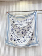 Floral Silk Square Scarf