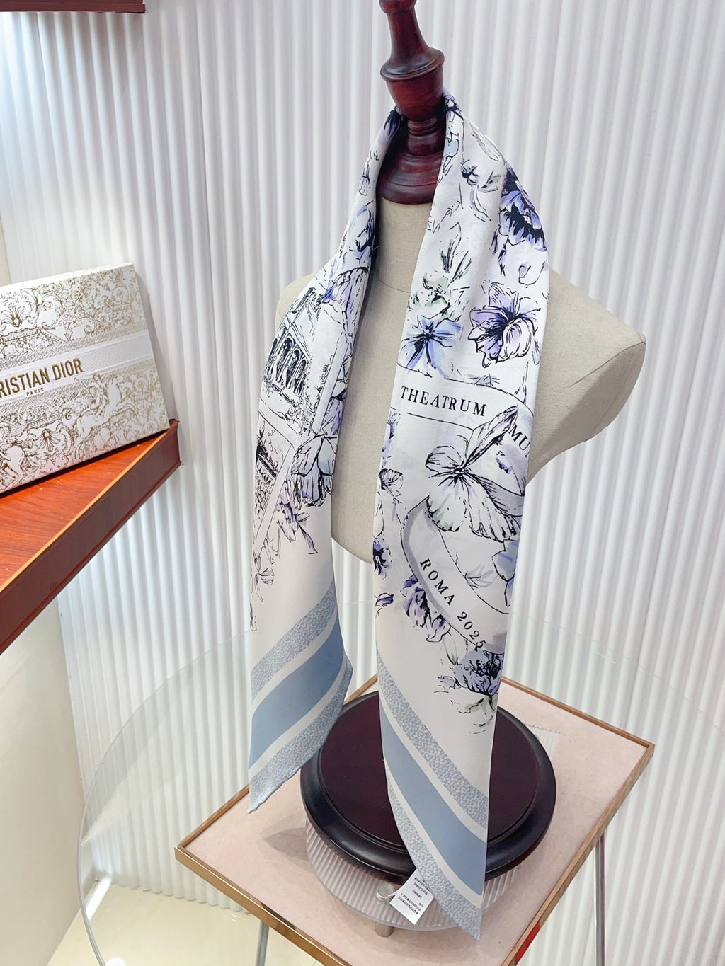 Floral Silk Square Scarf
