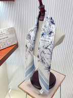 Floral Silk Square Scarf