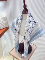 Floral Silk Square Scarf