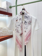 Floral Silk Square Scarf