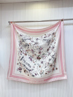 Floral Silk Square Scarf
