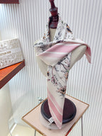 Floral Silk Square Scarf