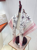 Floral Silk Square Scarf