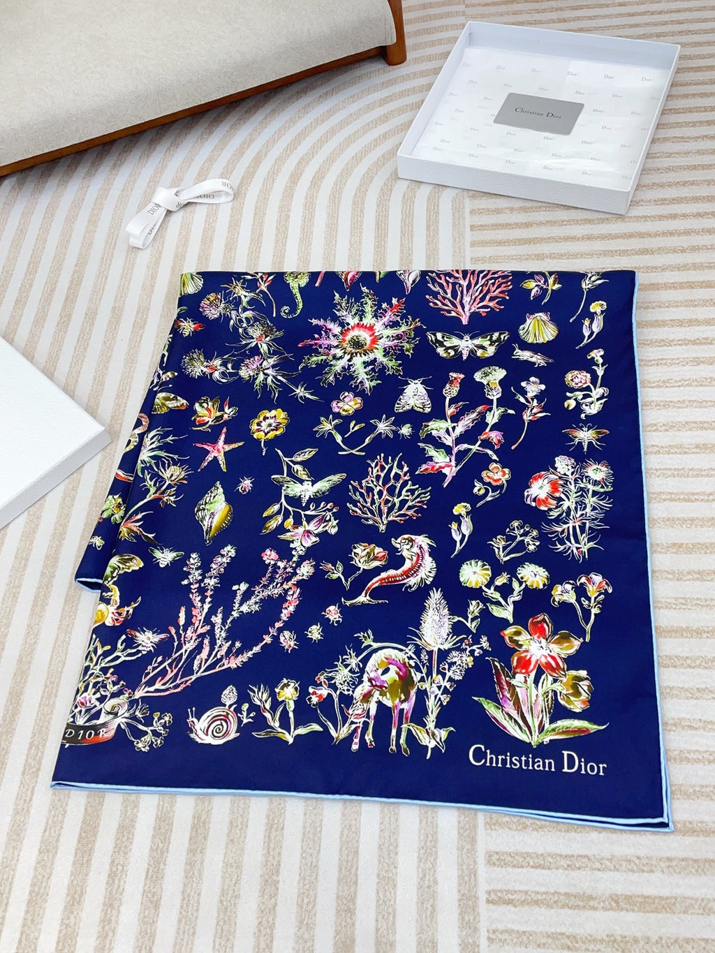 Marine Life Silk Square Scarf