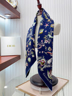 Marine Life Silk Square Scarf
