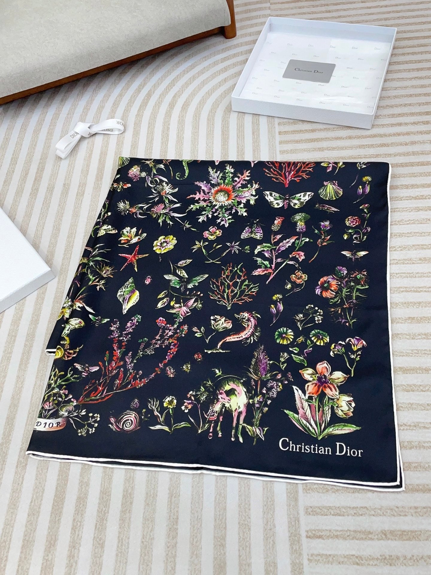 Marine Life Silk Square Scarf