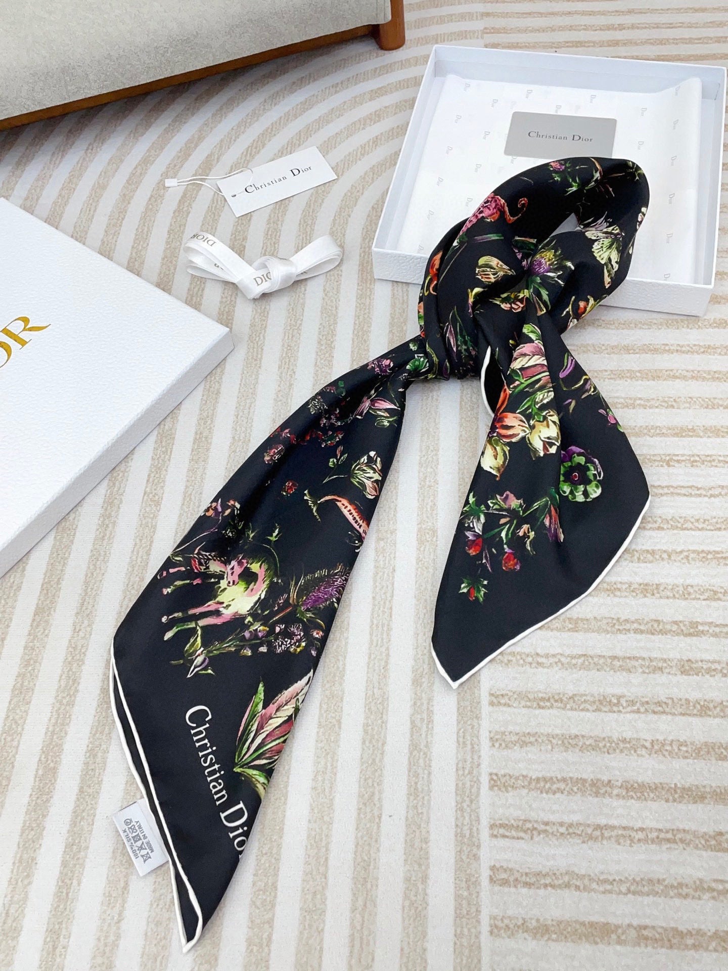 Marine Life Silk Square Scarf