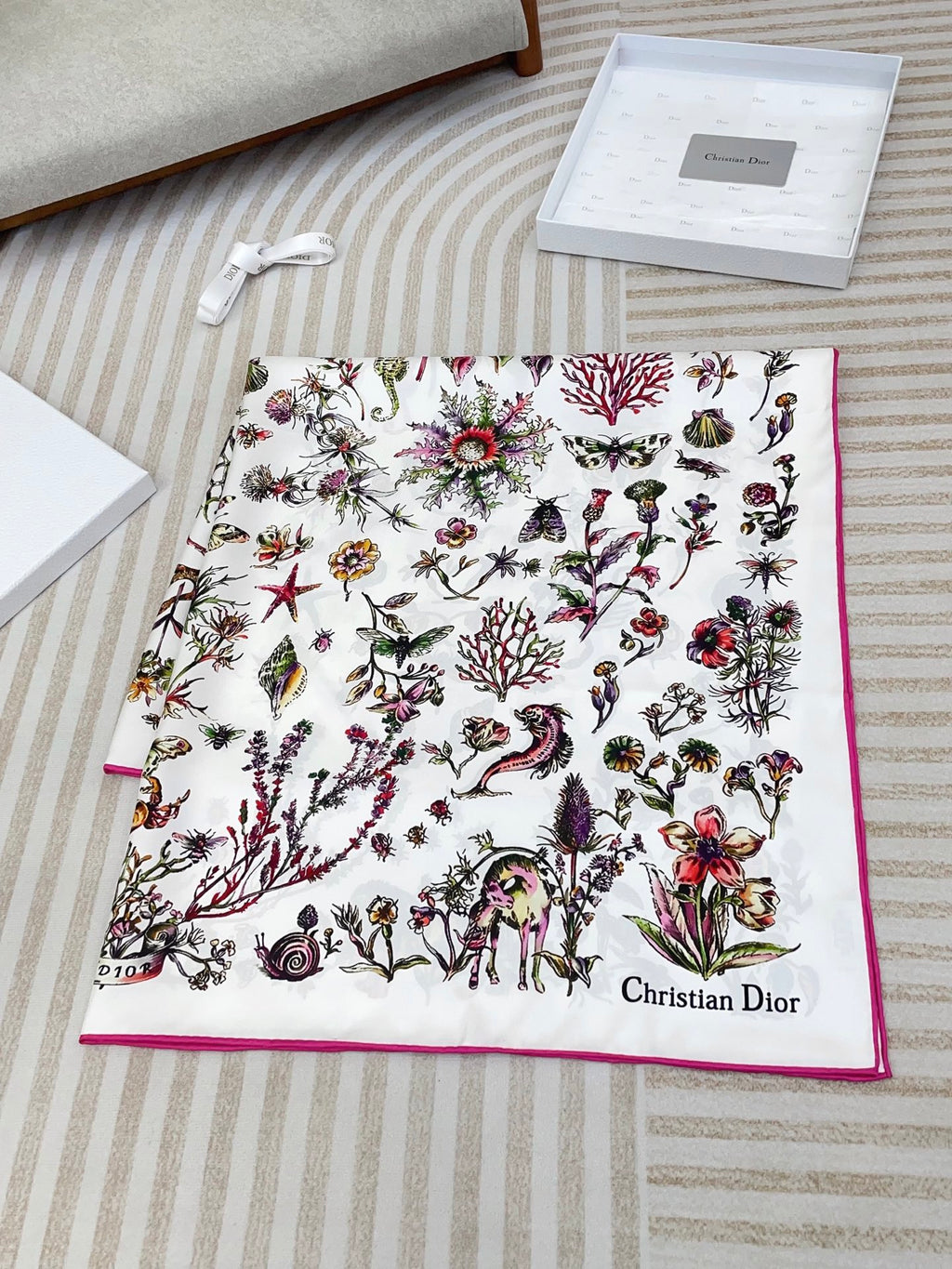 Marine Life Silk Square Scarf