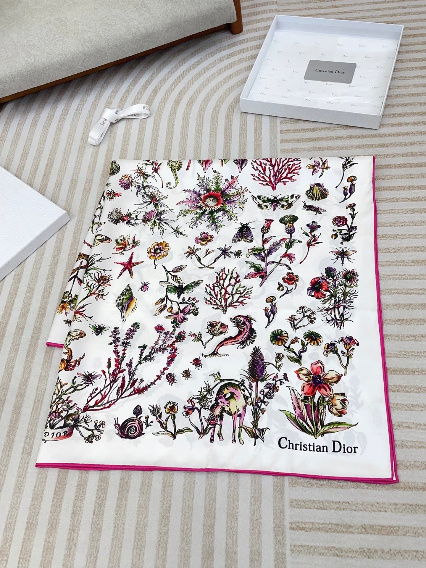 Marine Life Silk Square Scarf