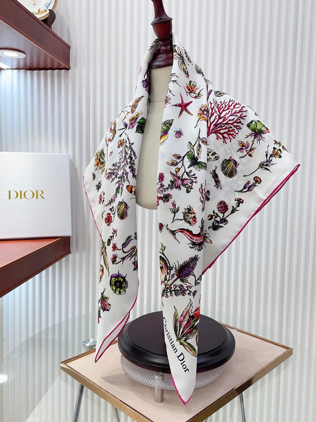 Marine Life Silk Square Scarf