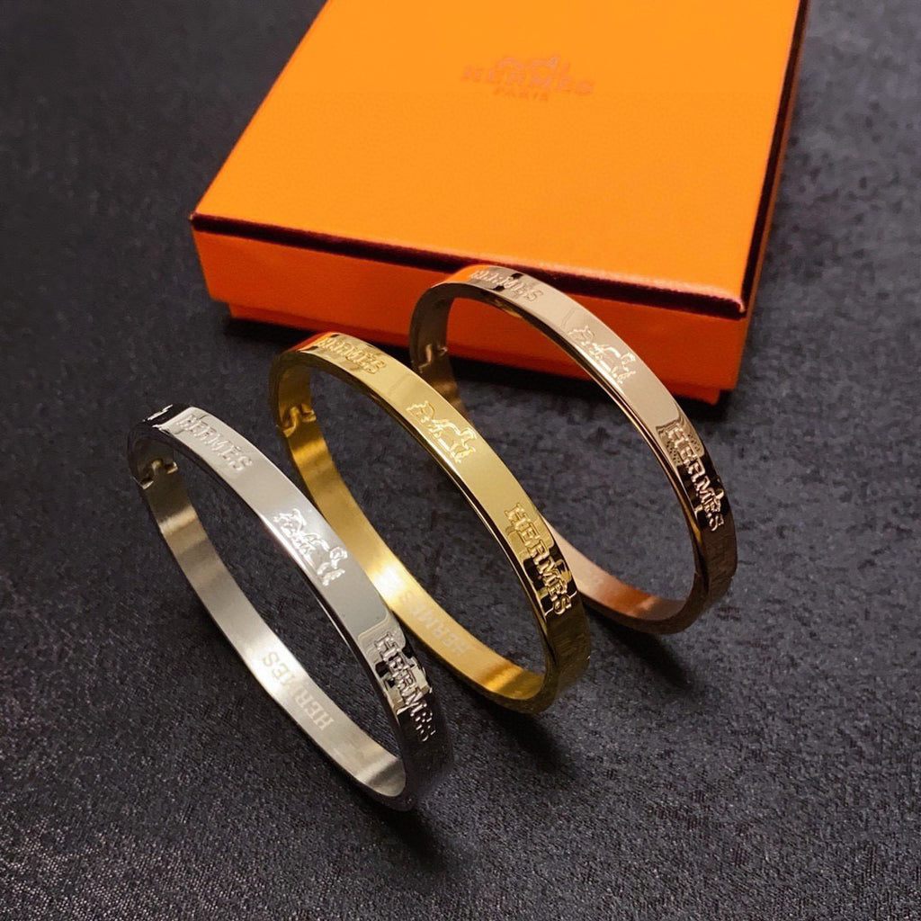 Engraved Letter Bracelet