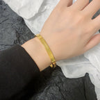 Engraved Letter Bracelet