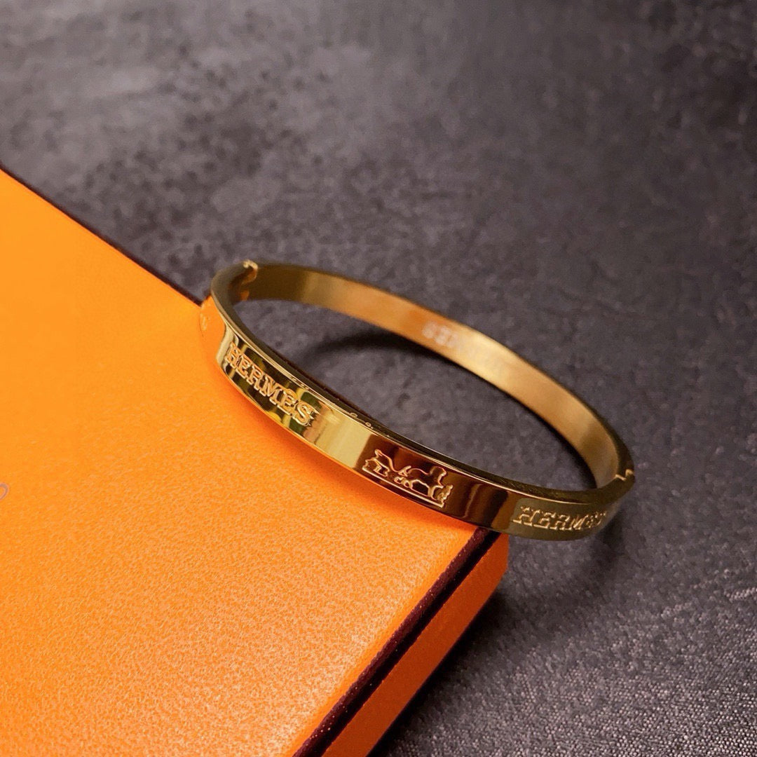 Engraved Letter Bracelet