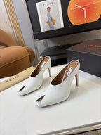 Spring Summer Peep-Toe Metal Heel Pump