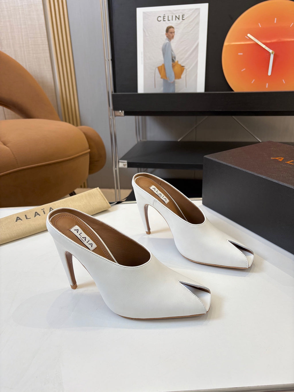 Spring Summer Peep-Toe Metal Heel Pump