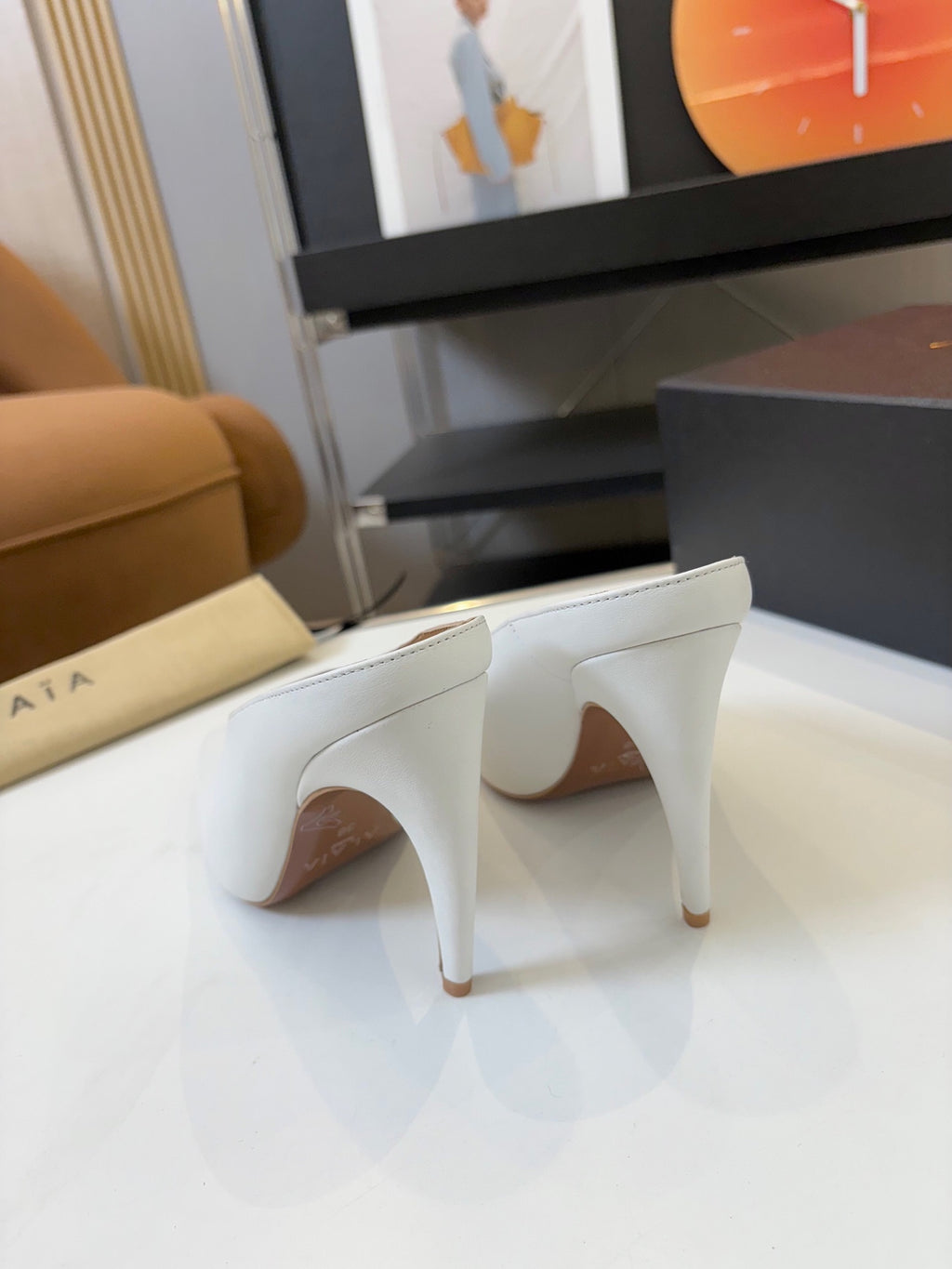 Spring Summer Peep-Toe Metal Heel Pump