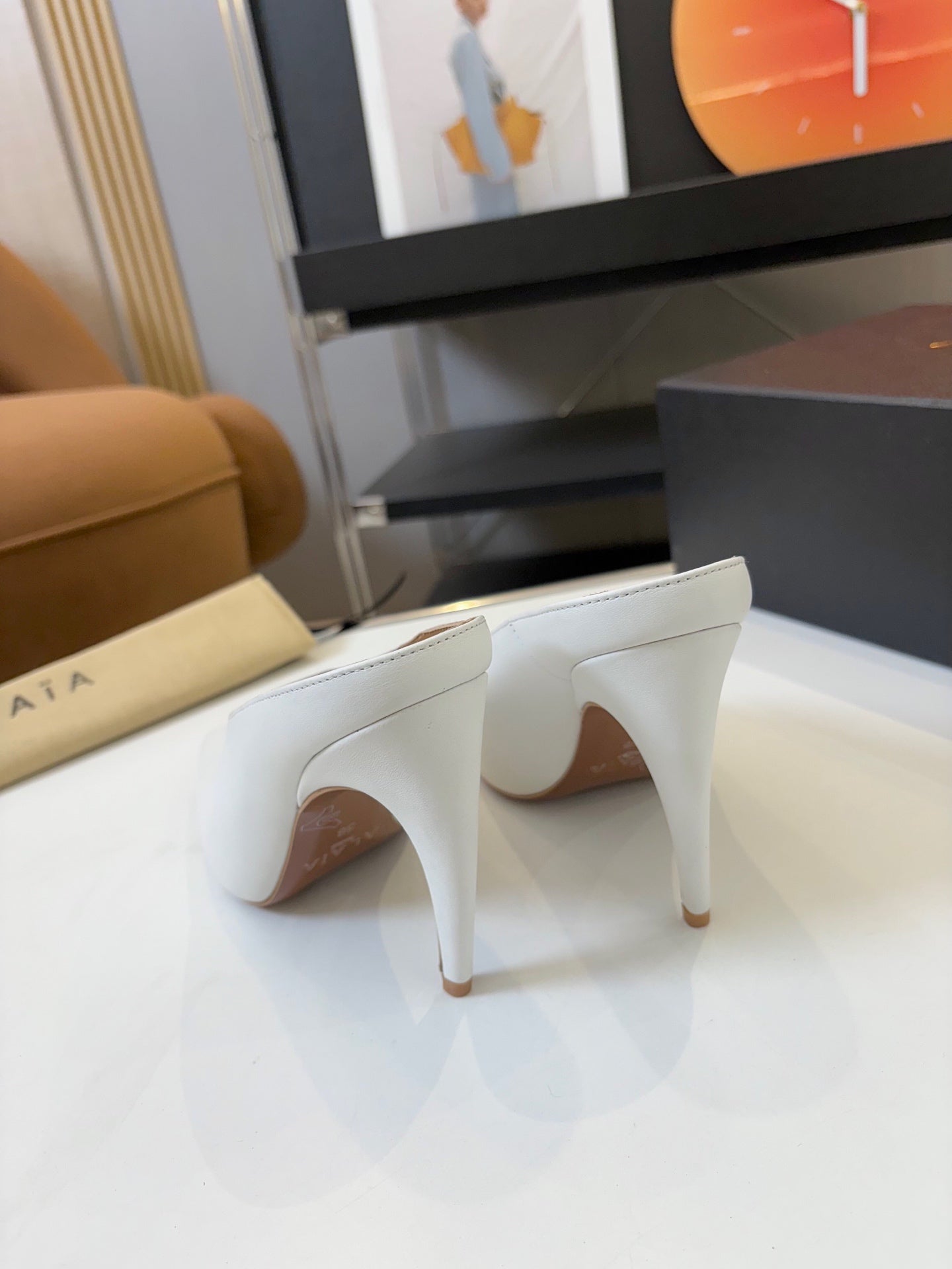 Spring Summer Peep-Toe Metal Heel Pump