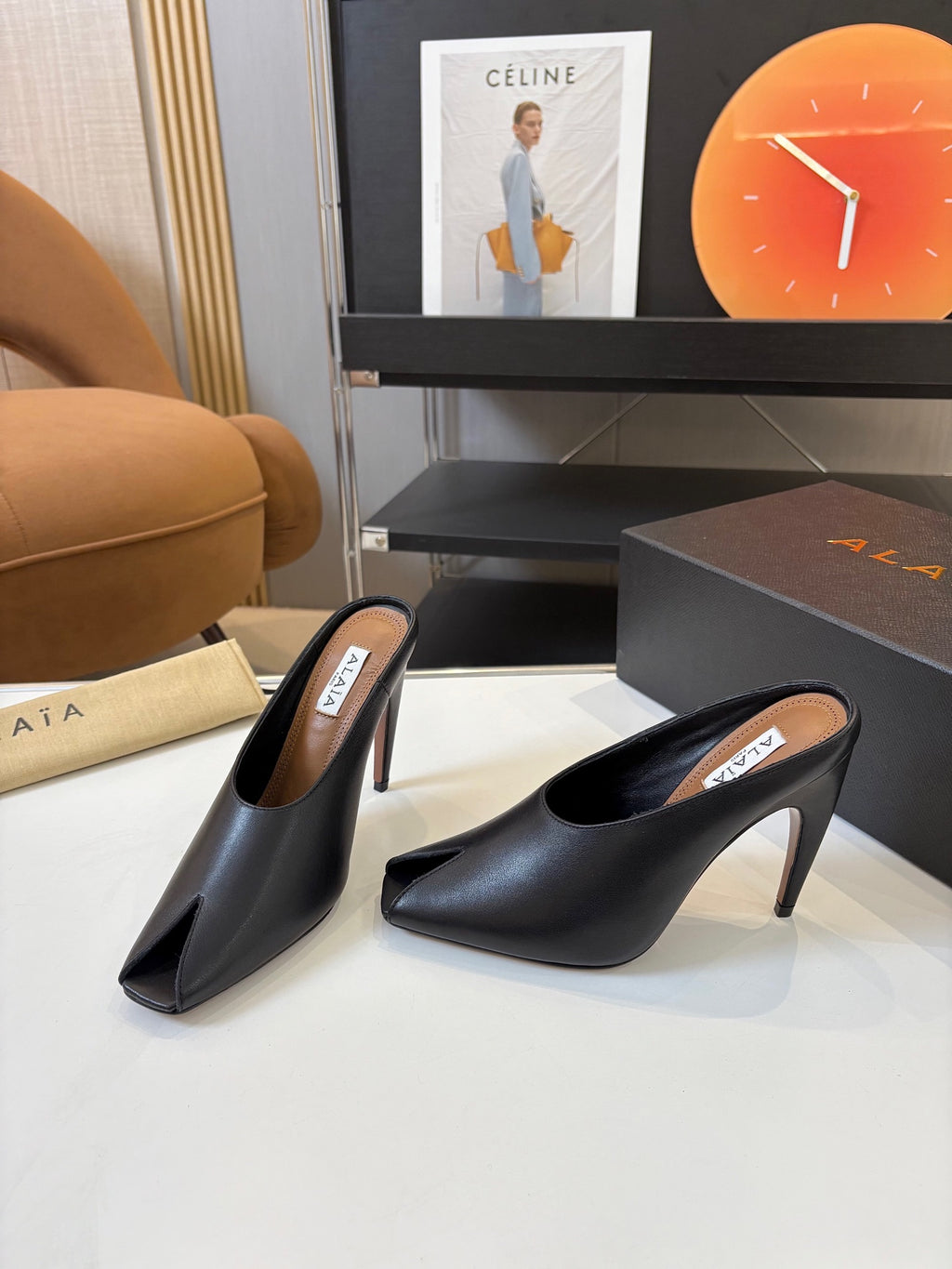 Spring Summer Peep-Toe Metal Heel Pump