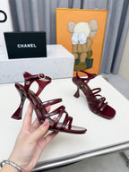 2026 SS Resort Patent Leather Strappy Heel