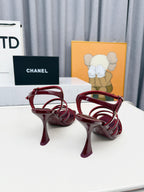 2026 SS Resort Patent Leather Strappy Heel