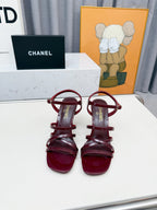 2026 SS Resort Patent Leather Strappy Heel