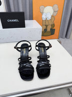 2026 SS Resort Patent Leather Strappy Heel