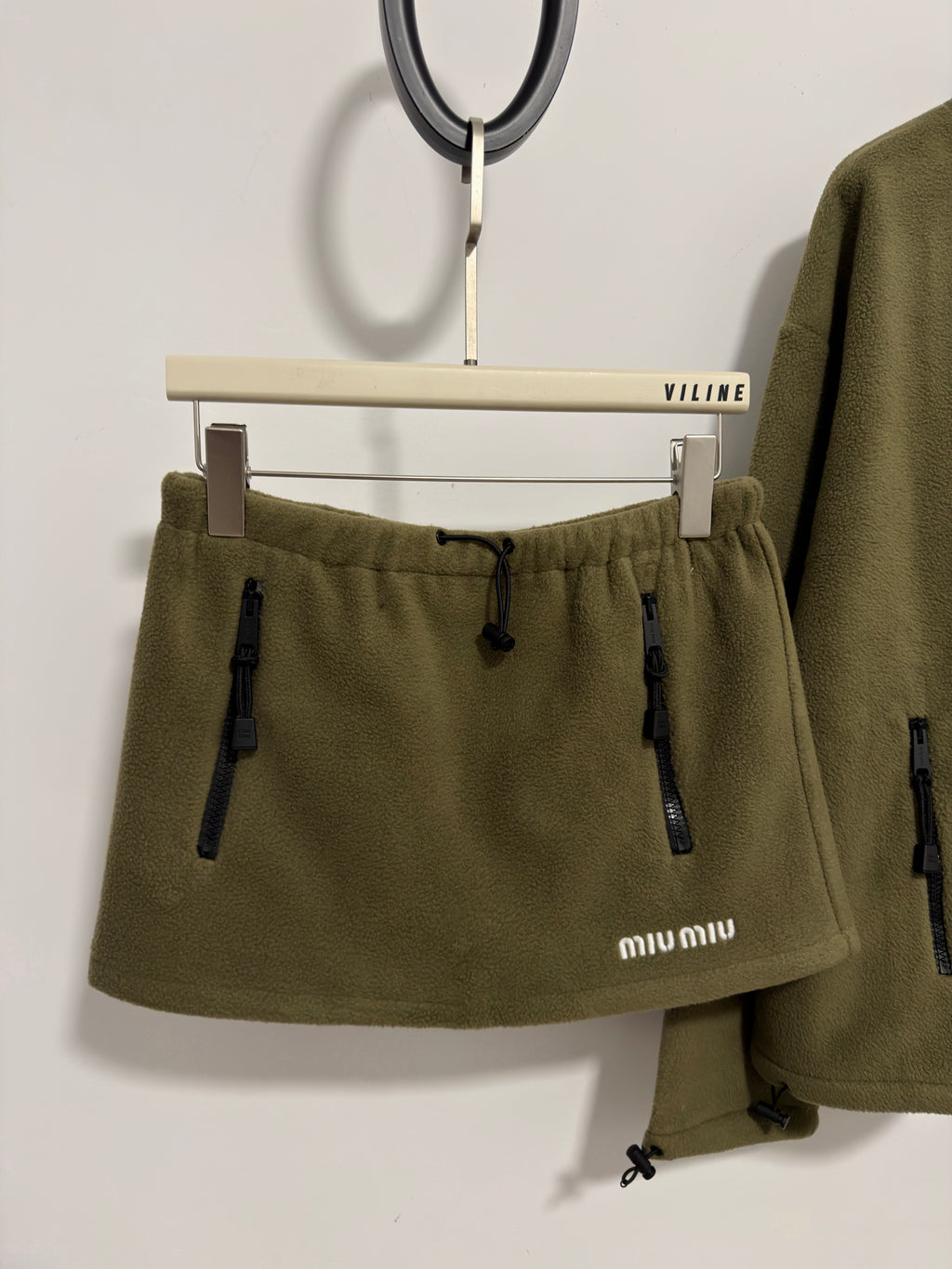 Fleece Jacket &  Mini Skirt Set