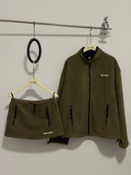 Fleece Jacket &  Mini Skirt Set