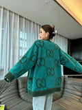 Reversible Brushed Knit Cardigan