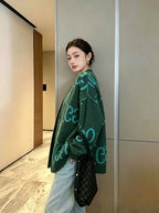 Reversible Brushed Knit Cardigan