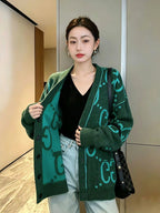 Reversible Brushed Knit Cardigan