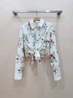 2026 SS Floral Print Shirt & Maxi Skirt Set