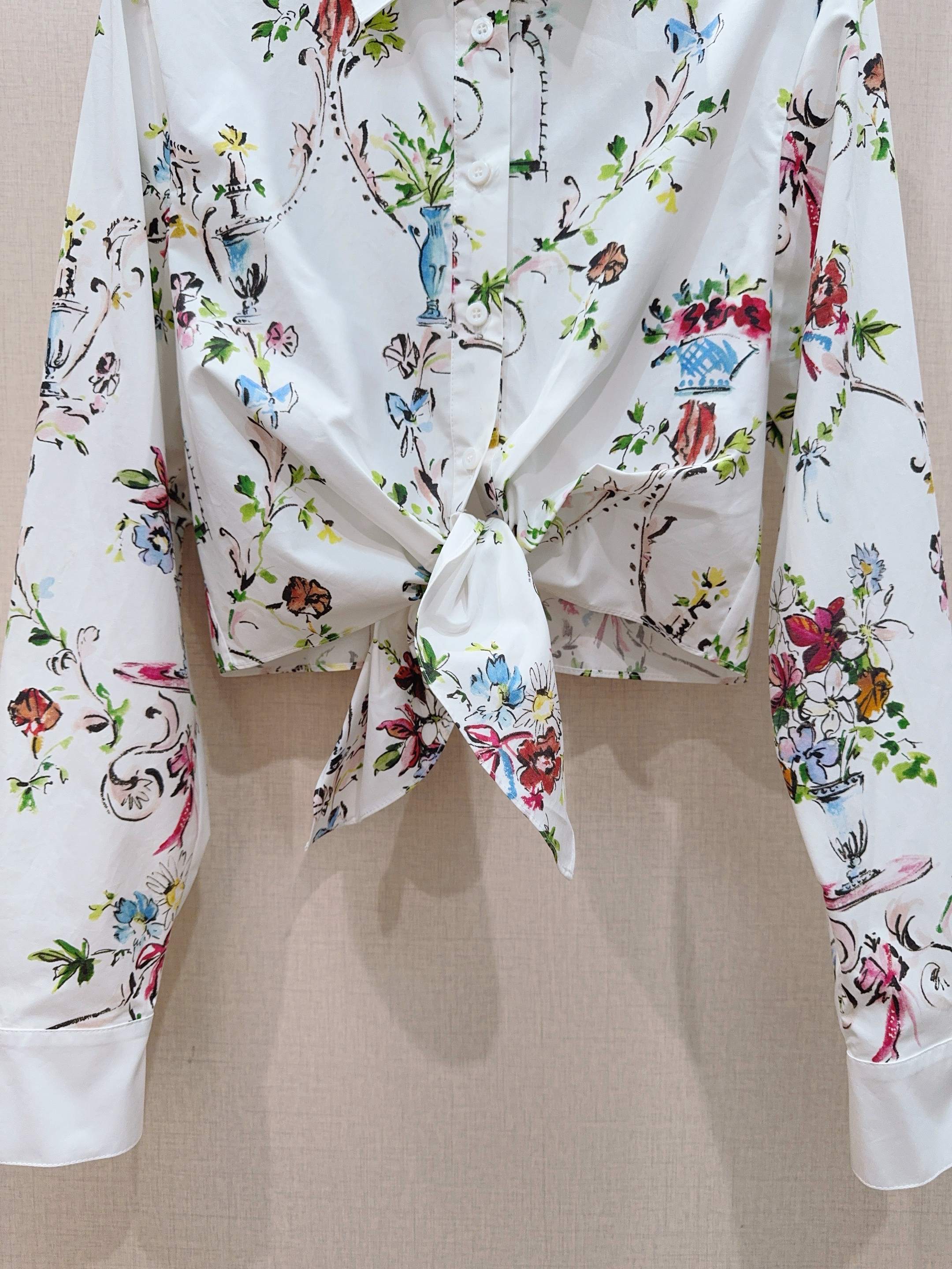 2026 SS Floral Print Shirt & Maxi Skirt Set