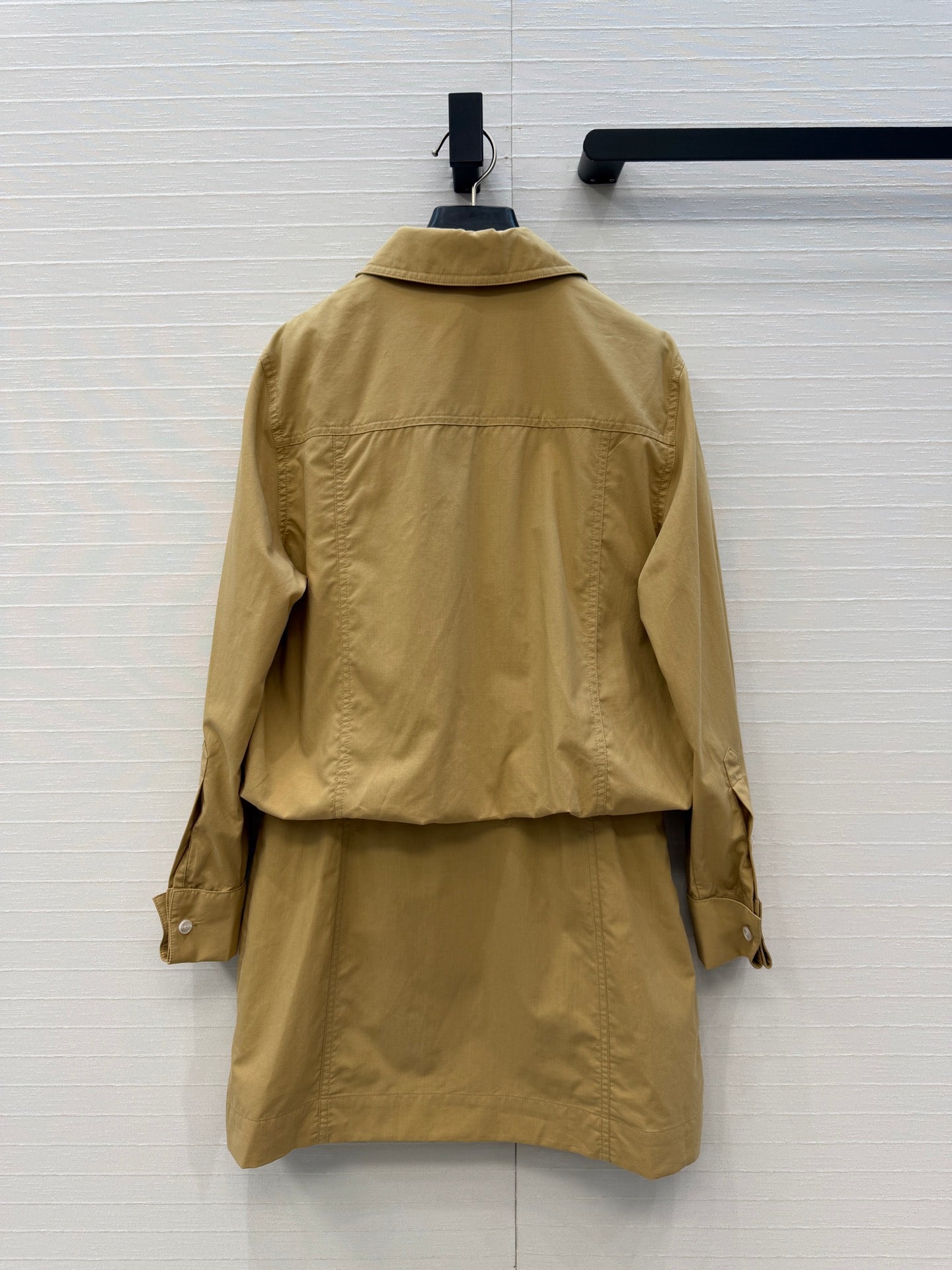 Faux Two-Piece Shirt Dress