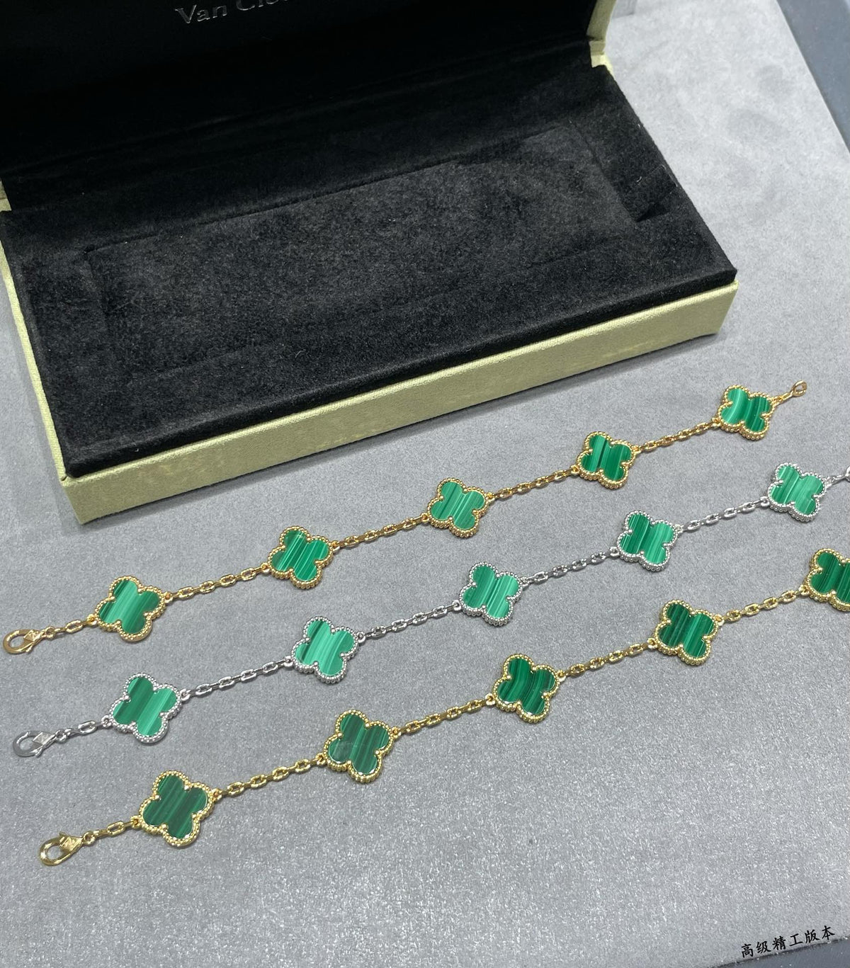 Four-Leaf Clover Stone Bracelet | Premium Quality|