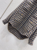 Contrast Check Logo Button Shirt Jacket | 2026