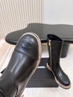 26 AW Quilted Logo Mid-Calf Boot