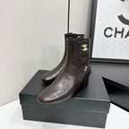 26P AW Metal Logo Ankle Boot