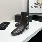 26P AW Metal Logo Ankle Boot