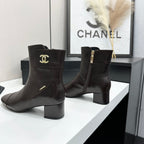 26P AW Metal Logo Ankle Boot