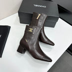 26P AW Metal Logo Ankle Boot