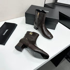 26P AW Metal Logo Ankle Boot