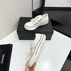Velcro Platform Canvas Sneaker