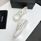 Velcro Platform Canvas Sneaker