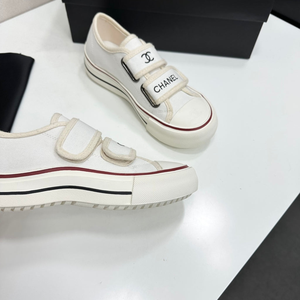 Velcro Platform Canvas Sneaker