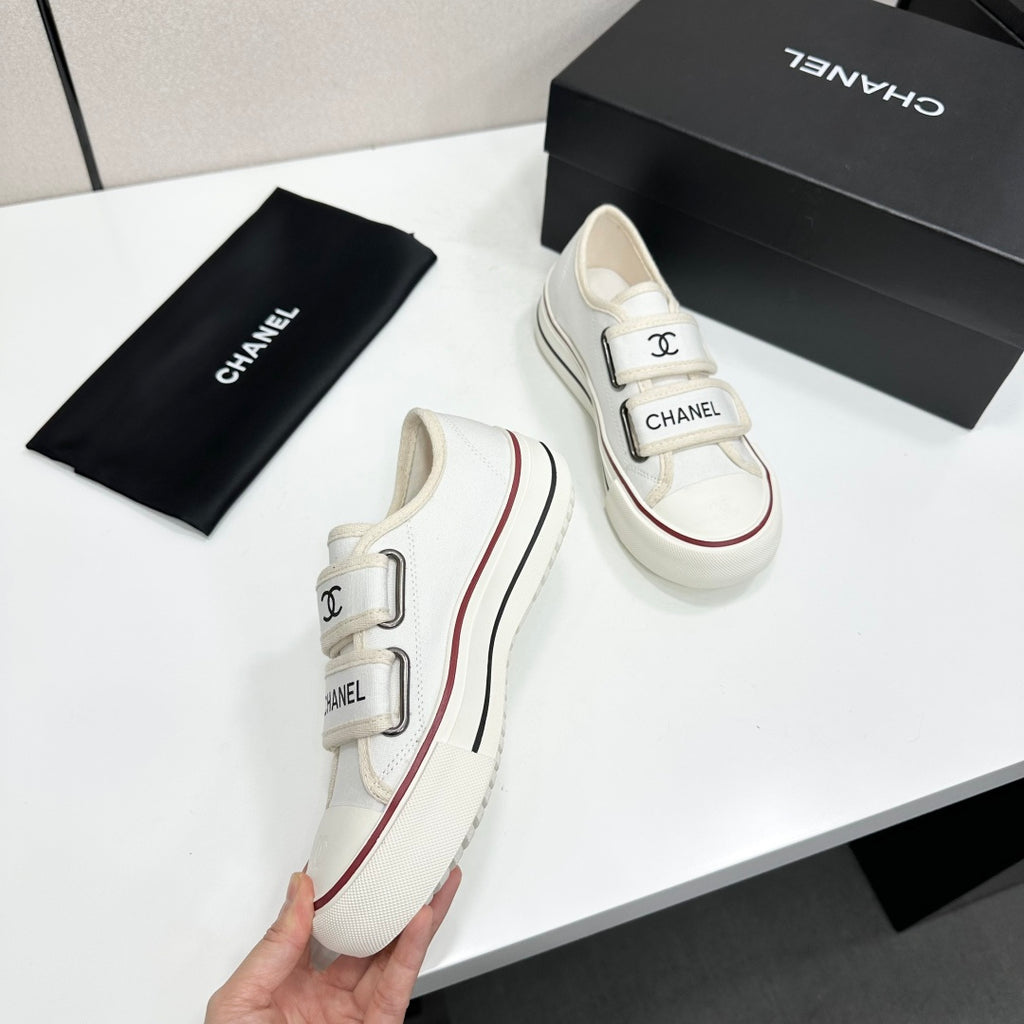 Velcro Platform Canvas Sneaker