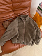 26 AW Pony Embroidered Herringbone Wool Jacket