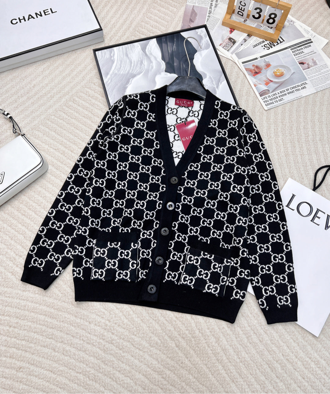 2025 Reversible Jacquard Cardigan [Top]